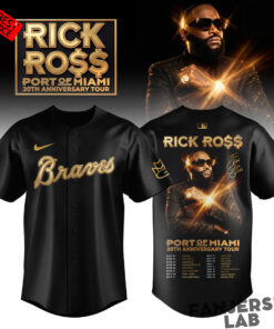 Atlanta Braves x Rick Ro$$ 2026 Tour Baseball Jersey