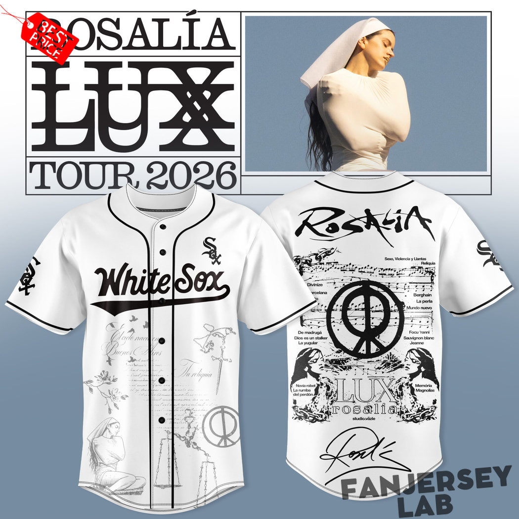 Chicago White Sox x Rosalía Lux Tour 2026 Baseball Jersey Chicago White Sox x Rosalía Lux Tour 2026 Baseball Jersey