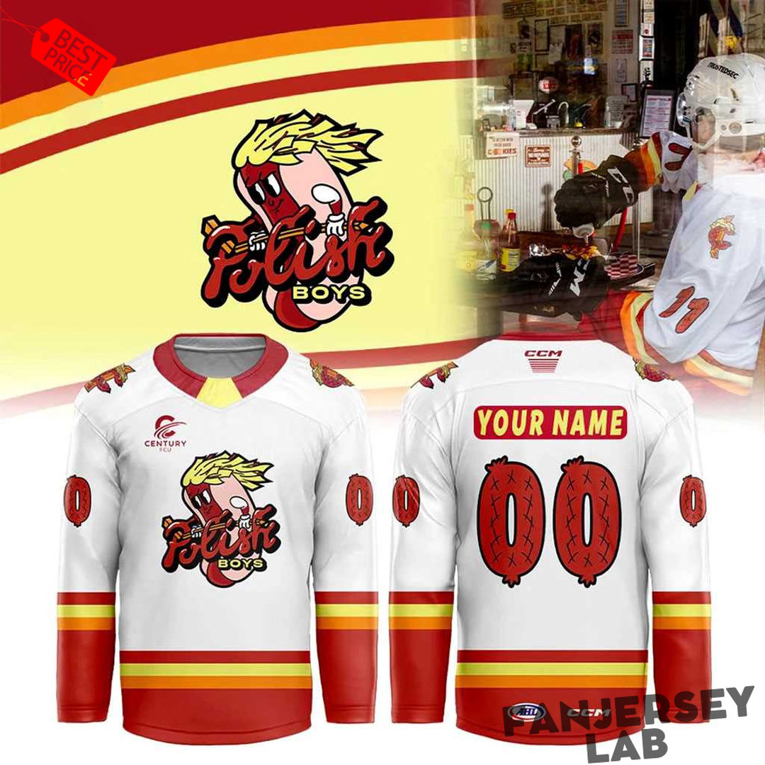 Cleveland Monsters Polish Boys Night 2026 Custom Hockey Jersey Cleveland Monsters Polish Boys Night 2026 Custom Hockey Jersey
