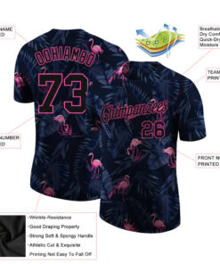 Custom 3D Pattern Design Flamingo Performance T-Shirt