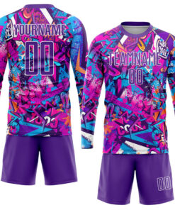 Custom Graffiti Pattern Purple White Sublimation Soccer Uniform Jersey 4.jpg