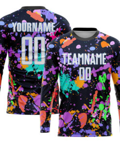 Custom Graffiti Pattern White Light Blue Sublimation Soccer Uniform Jersey 3.jpg