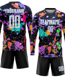 Custom Graffiti Pattern White Light Blue Sublimation Soccer Uniform Jersey 4.jpg