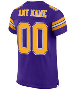 Custom Purple Gold White Mesh Authentic Football Jersey 3.jpg