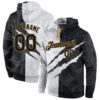 Custom Stitched Royal Gold Fade Fashion Sports Pullover Sweatshirt Hoodie