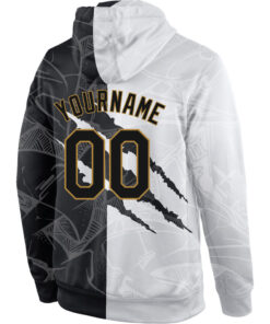 Custom Stitched Graffiti Pattern Black Old Gold 3D Sports Pullover Sweatshirt Hoodie 3.jpg