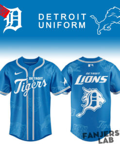 Detroit Tigers x Detroit Lions “Detroit Uniform” Special Baseball Jersey
