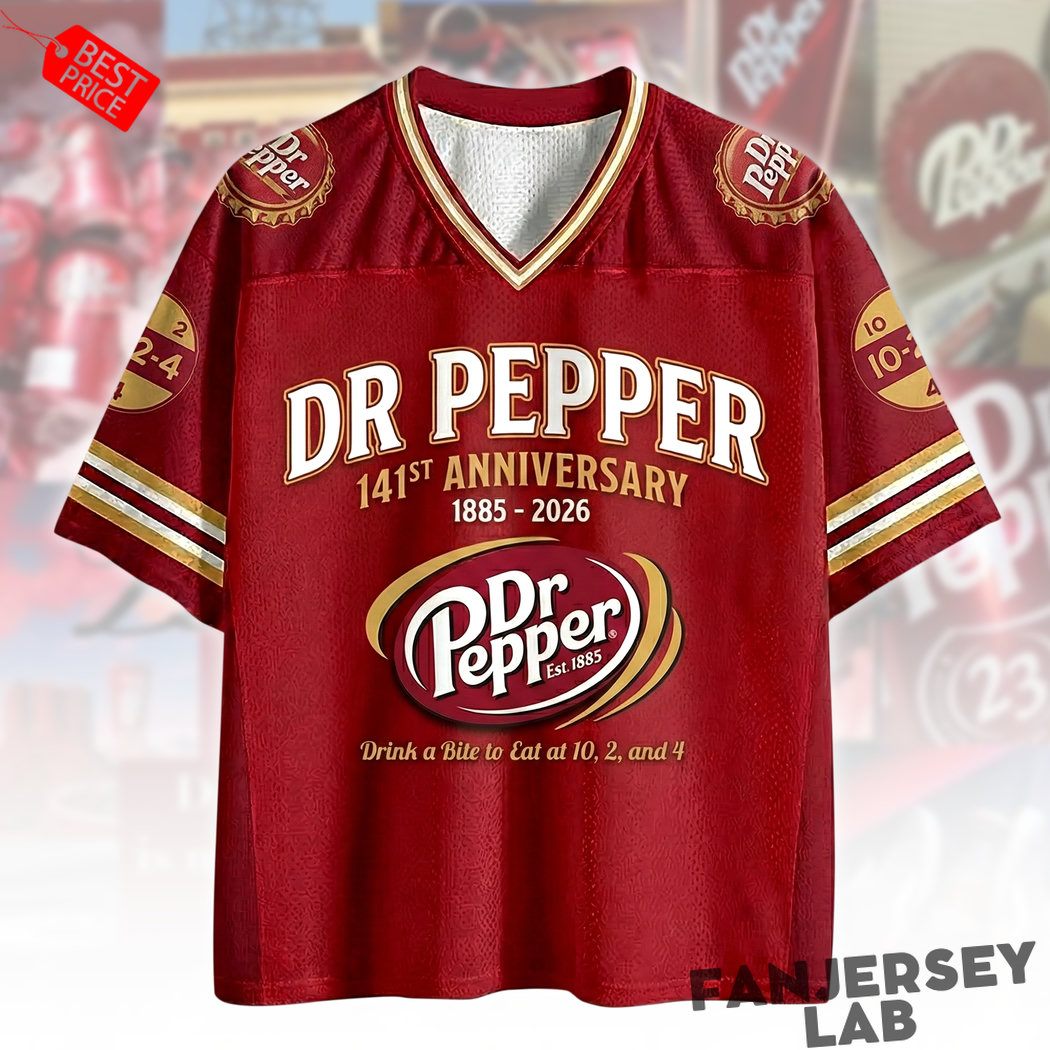 Dr Pepper 141th Anniversary Football Jersey Dr Pepper 141th Anniversary Football Jersey