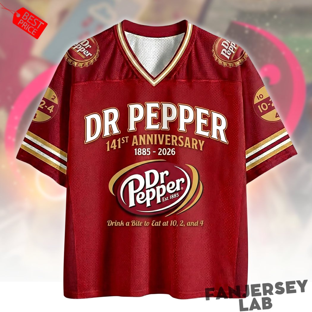 Dr Pepper 141th Anniversary Football Jersey Dr Pepper 141th Anniversary Football Jersey