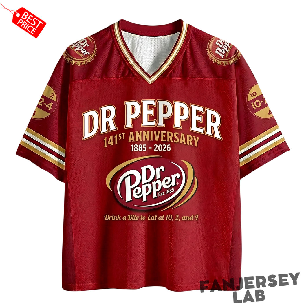 Dr Pepper 141th Anniversary Football Jersey Dr Pepper 141th Anniversary Football Jersey