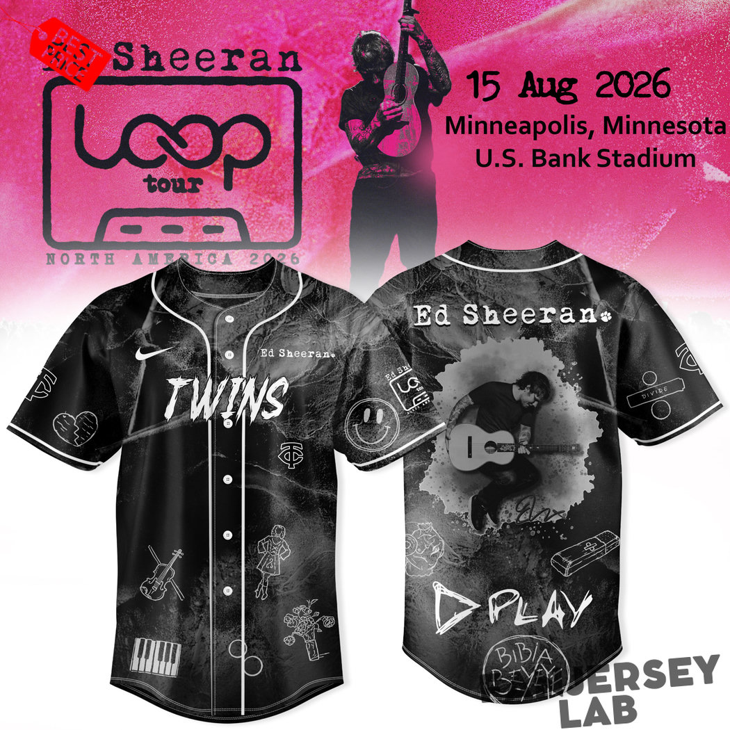 Ed Sheeran x MLB – Ed Sheeran LOOP Tour 2026 Baseball Jersey Ed Sheeran x MLB – Ed Sheeran LOOP Tour 2026 Baseball Jersey