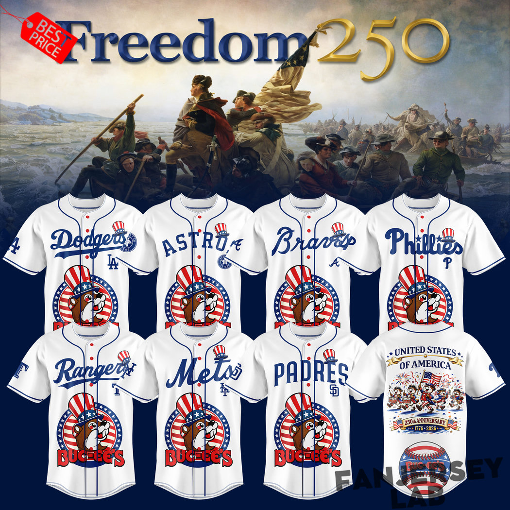 Freedom 250 USA Anniversary Baseball Jersey Freedom 250 USA Anniversary Baseball Jersey