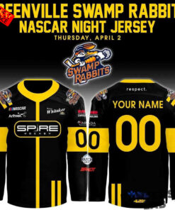 Greenville Swamp Rabbits NASCAR Night 2026 Custom Hockey Jersey