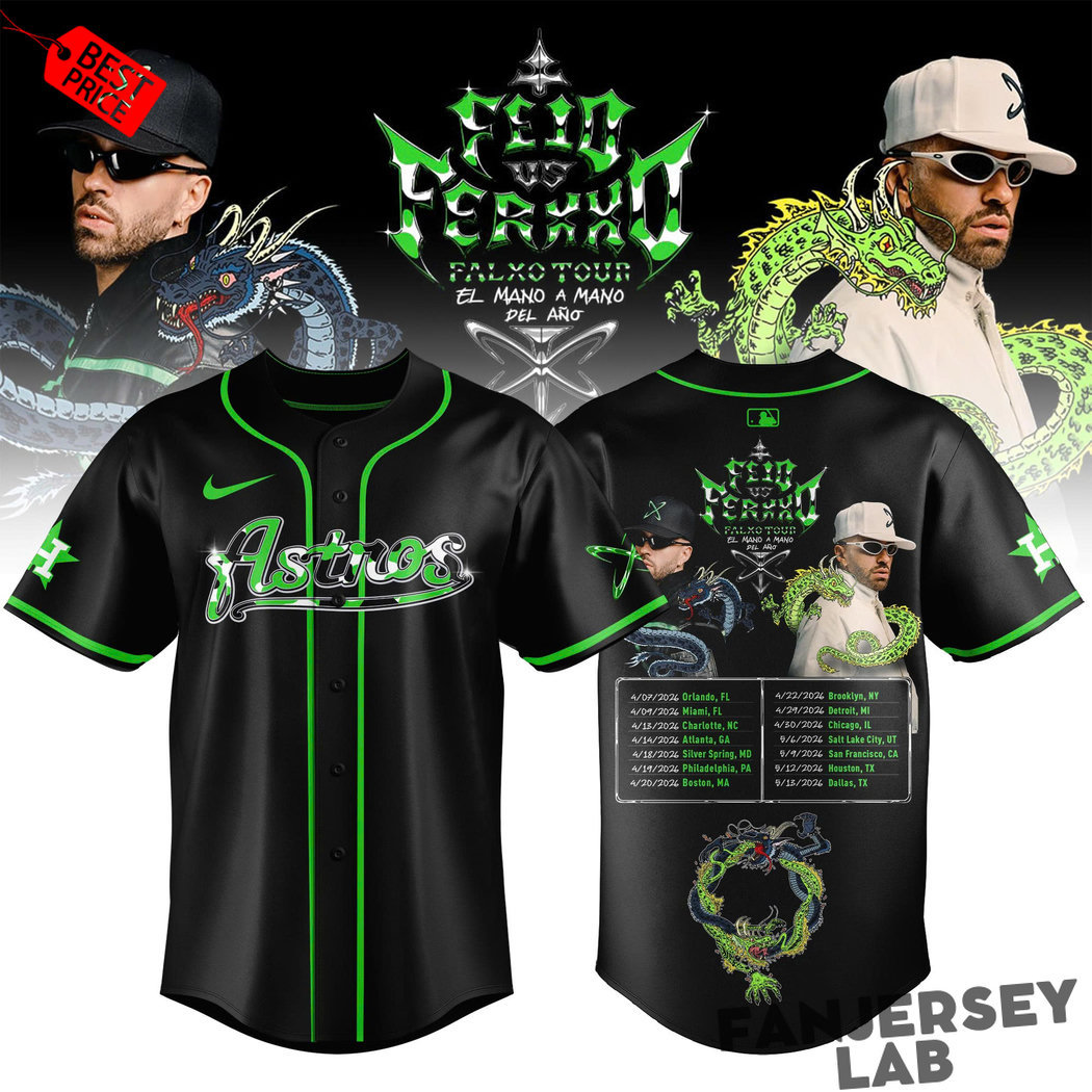 Houston Astros x FEID “Falxo Tour 2026″ Baseball Jersey Houston Astros x FEID “Falxo Tour 2026″ Baseball Jersey