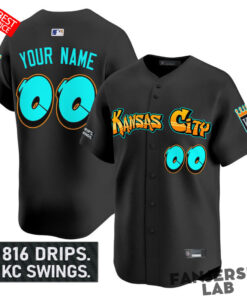Kansas City Royals ‘Graffiti Crown Drop Edition’ Custom Baseball Jersey