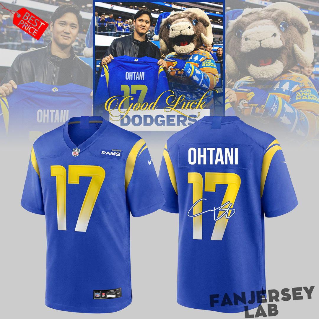 Los Angeles Rams x Ohtani Limited Edition Football Jersey Los Angeles Rams x Ohtani Limited Edition Football Jersey