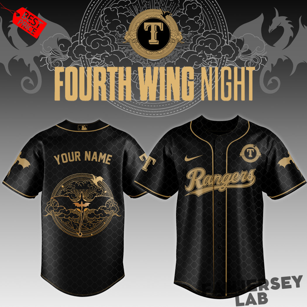 MLB Teams x Fourth Wing Night Baseball Jersey MLB Teams x Fourth Wing Night Baseball Jersey