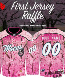 Macon Mayhem Cherry Blossom Day 2026 “First Jersey Raffle” Custom Hockey Jersey