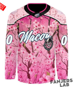 Macon Mayhem Cherry Blossom Day 2026 “First Jersey Raffle” Custom Hockey Jersey