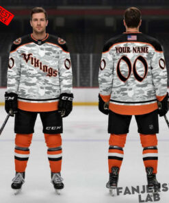 Militia and Vikings Hockey 2026 New Camo Custom Hockey Jersey