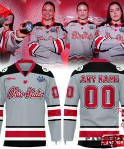 Ohio State Buckeyes 2026 Frozen Four Custom Hockey Jersey