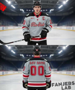 Ohio State Buckeyes 2026 Frozen Four Custom Hockey Jersey