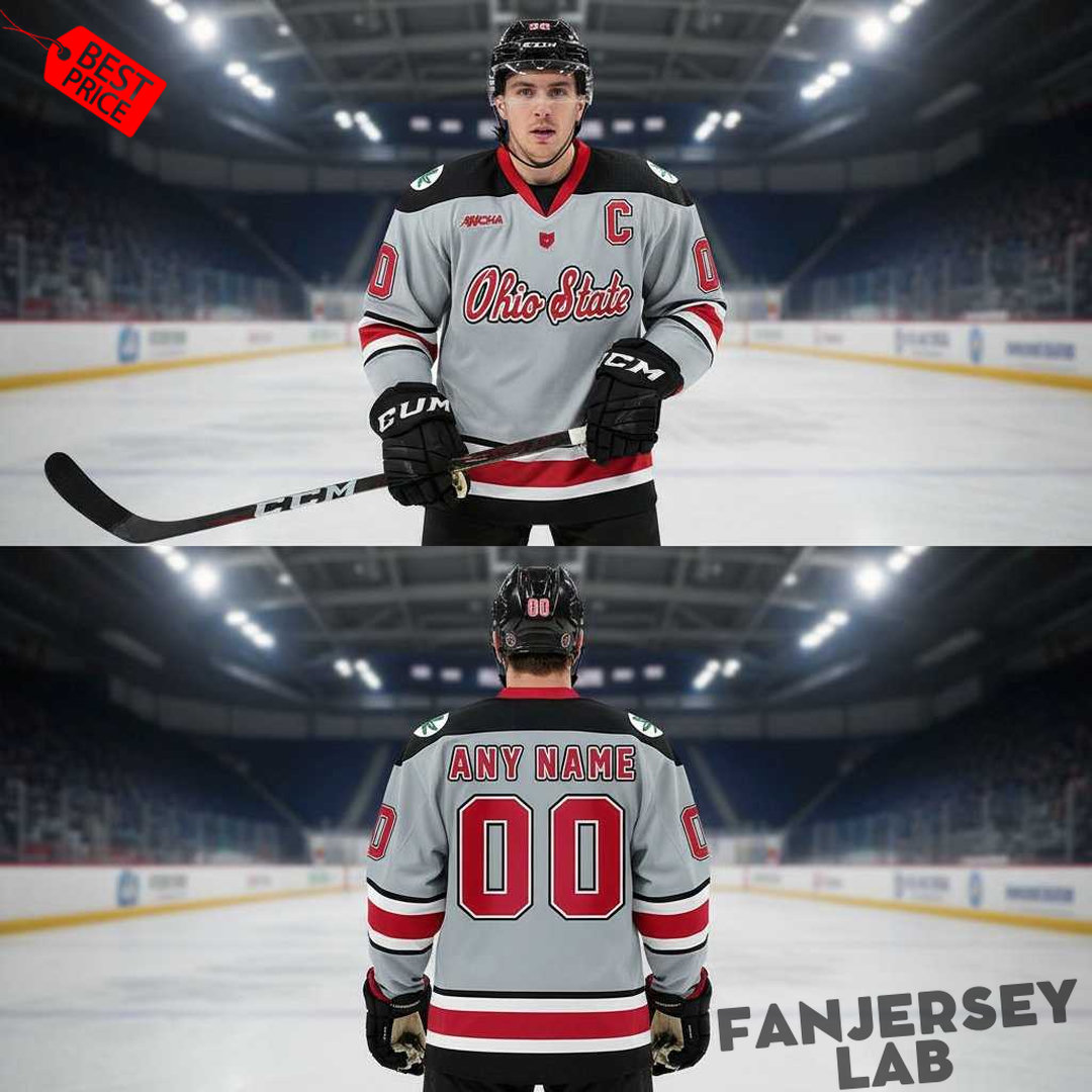 Ohio State Buckeyes 2026 Frozen Four Custom Hockey Jersey Ohio State Buckeyes 2026 Frozen Four Custom Hockey Jersey