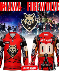Oshawa FireWolves Marvel Super Hero Night 2026 Custom Hockey Jersey