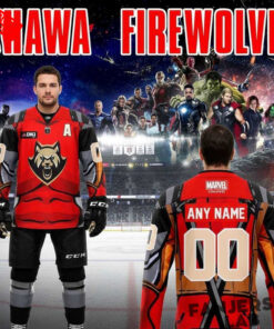 Oshawa FireWolves Marvel Super Hero Night 2026 Custom Hockey Jersey