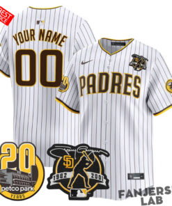 San Diego Padres Tony Gwynn & Petco Park 20th Custom Baseball Jersey