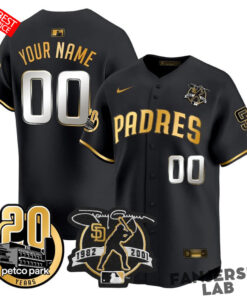 San Diego Padres Tony Gwynn & Petco Park 20th Custom Baseball Jersey