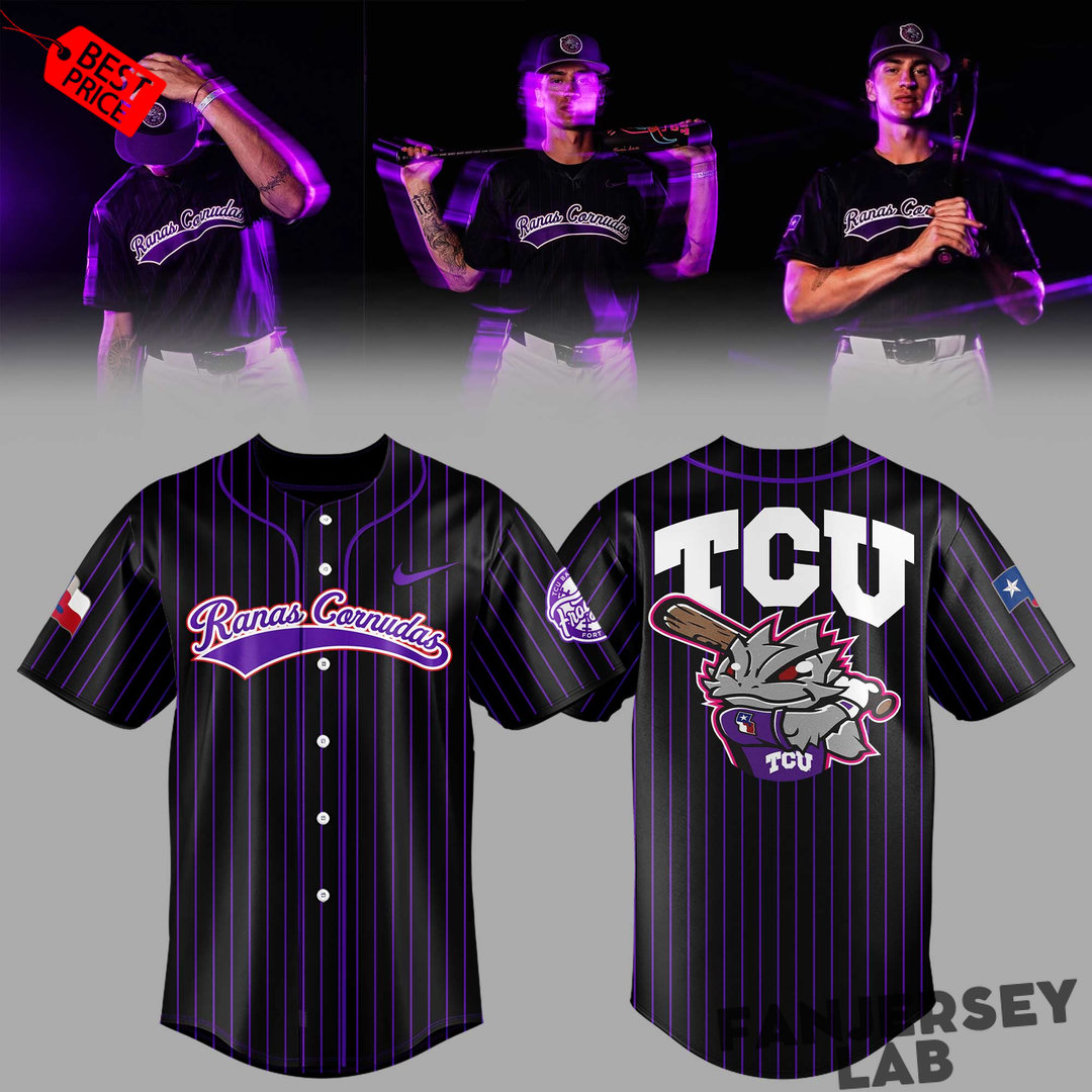 TCU Horned Frogs Ranas Cornudas Baseball Jersey TCU Horned Frogs Ranas Cornudas Baseball Jersey