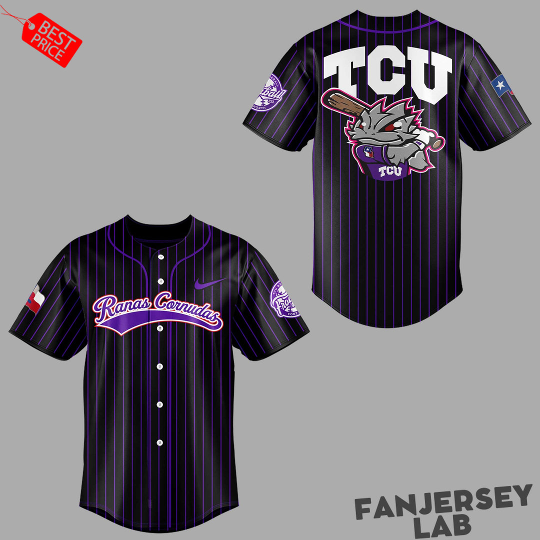 TCU Horned Frogs Ranas Cornudas Baseball Jersey TCU Horned Frogs Ranas Cornudas Baseball Jersey