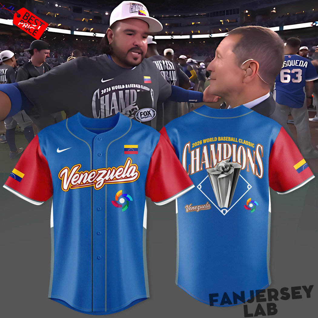 Venezuela WBC Champions 2026 Special Edition Baseball Jersey Venezuela WBC Champions 2026 Special Edition Baseball Jersey