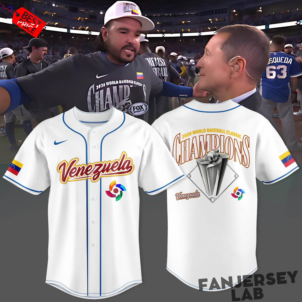 Venezuela WBC Champions 2026 Special Edition Baseball Jersey Venezuela WBC Champions 2026 Special Edition Baseball Jersey