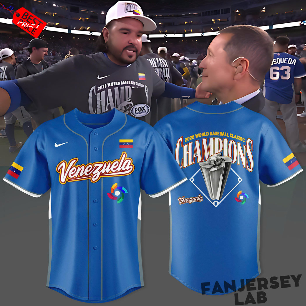 Venezuela WBC Champions 2026 Special Edition Baseball Jersey Venezuela WBC Champions 2026 Special Edition Baseball Jersey