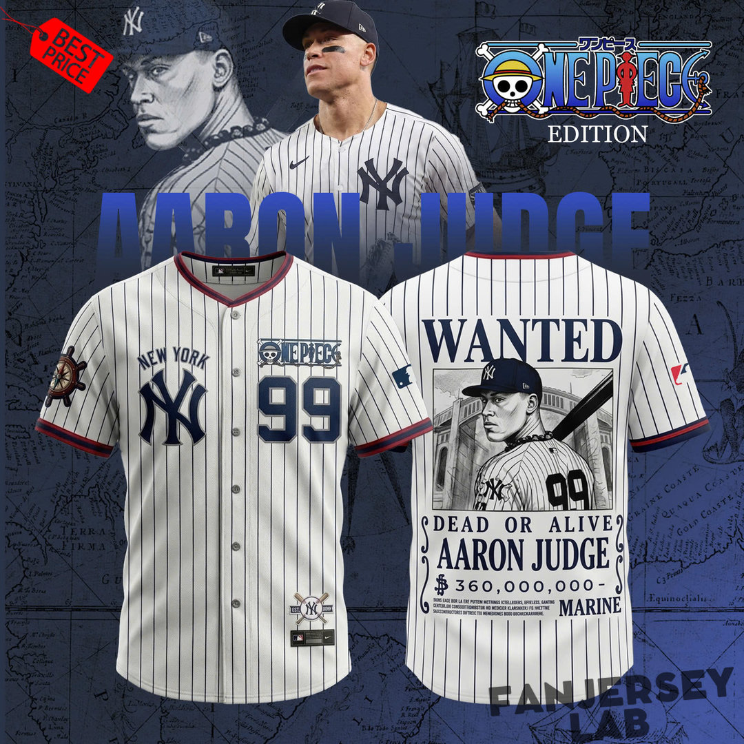 Yankees x Judge Bounty Hunter Crossover Baseball Jersey Yankees x Judge Bounty Hunter Crossover Baseball Jersey