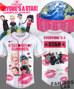 5 Seconds of Summer Everyone’s a Star Tour 2026 Baseball Jersey