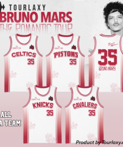 Basketball All Teams x Bruno Mars The Romantic Tour Basketball Jersey