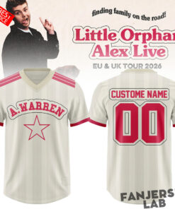 Alex Warren: Little Orphan Alex Live 2026 Custom Football Jersey