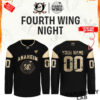 Boston Bruins Fourth Wing Night Custom Hockey Jersey