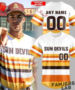 Arizona State Sun Devils Throwback Night 2026 Custom Baseball Jersey