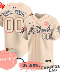 Atlanta Braves Peach Fuzz Baseball Jersey