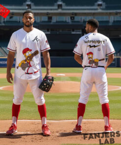 Atlanta Braves The Simpsons Wonderbat 2026 Custom Baseball Jersey