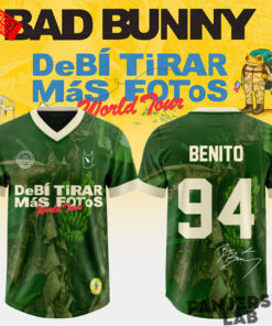 Bad Bunny DeBÍ TiRAR MáS FOToS World Tour Football Jersey