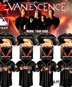 Baseball All Teams x Evanescence World Tour 2026 Baseball Jersey Baseball All Teams x Evanescence World Tour 2026 Baseball Jersey