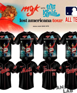 Baseball All Teams x MGK Lost Americana Tour 2026 Baseball Jersey Baseball All Teams x MGK Lost Americana Tour 2026 Baseball Jersey
