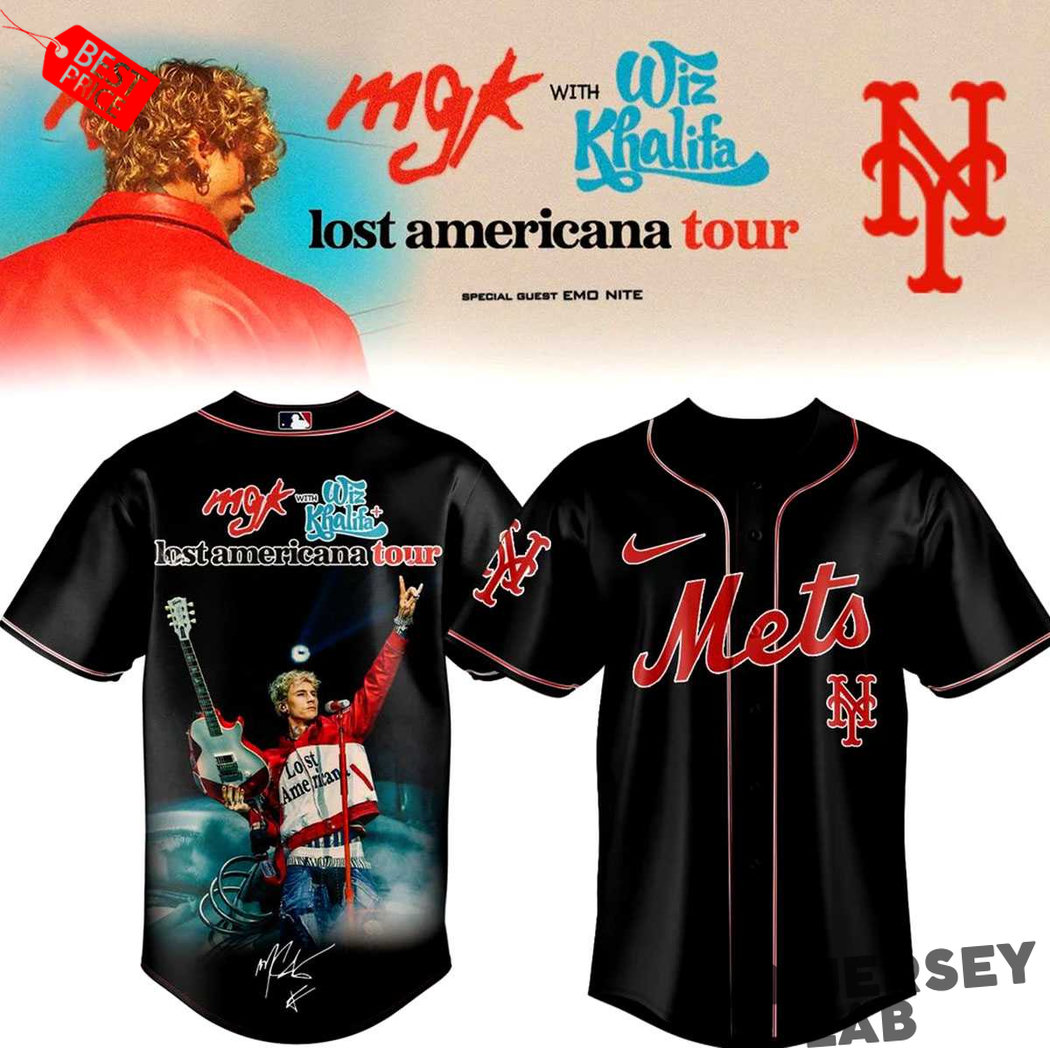 Baseball All Teams x MGK Lost Americana Tour 2026 Baseball Jersey Baseball All Teams x MGK Lost Americana Tour 2026 Baseball Jersey