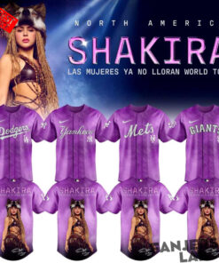 Baseball All Teams x Shakira Las Mujeres Ya No Lloran World Tour 2026 Baseball Jersey