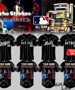 Baseball All Teams x The Strokes Reality Awaits North America 2026 Custom Baseball Jersey Baseball All Teams x The Strokes Reality Awaits North America 2026 Custom Baseball Jersey